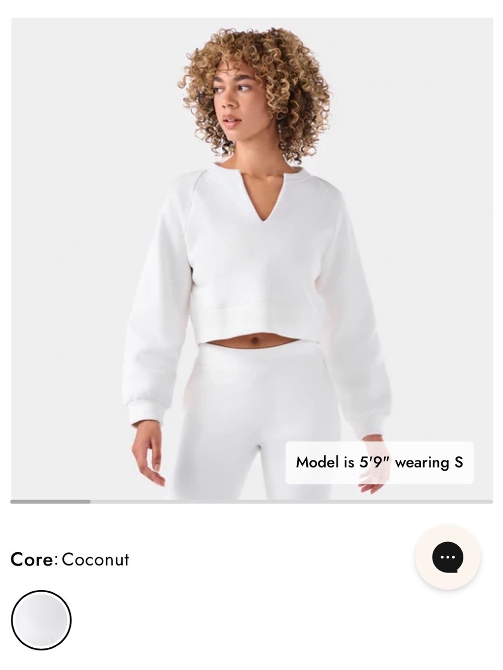 TAVI Women’s White V-Notch Pullover Sweatshirt - Picture 2 of 10